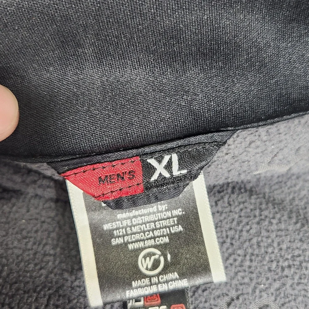 686 Jacket Mens XL Black SMARTY Tech Softshell Fleece Lined Ski Snowboard